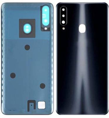 imbi Samsung Galaxy A20s (SM-A207F) Battery Door Wth Camera Glass Back Panel(Black)