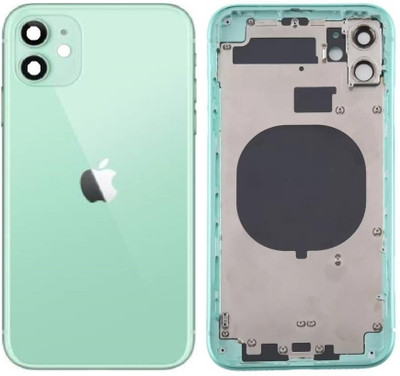 Sandreezz Apple iPhone 11 (With All & Side Volume Power Buttons) (Best Quality) Back Panel(Green)