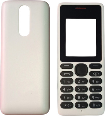 imbi Nokia 108 Dual Sim Model Front Back Body With Keypad Front & Back Panel(White)