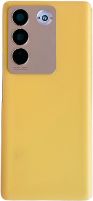 imbi vivo V27, vivo V27 Pro With Camera Glass Mobile Phone Panel Back Panel(Gold)