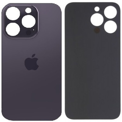 KezeMize Apple iPhone 14 Pro (Best Quality)(With Proper Logo)(Glass) Back Panel(Grey)