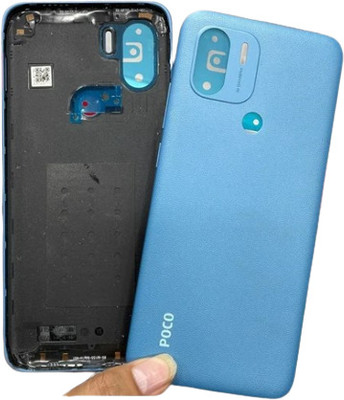Sandreezz Xiaomi Poco C50 (With Side Volume & Power Buttons) (with Proper Logo) Back Panel(Royal Blue)