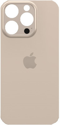 Sandreezz Apple iPhone 16 Pro (Glass) (Best Quality) (with Proper Logo) Back Panel(Desert Titanium)