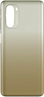HQP for Motorola Moto G51 4G / Moto G51 5G ( XT2171-2 ) Battery Back Door Replacement [ With Volume + Power Key and Fingerprint Key ] Back Panel(Gold, [Bright Silver])
