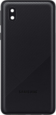 Sandreezz Samsung Galaxy M01 Core (with Proper Logo) Back Panel(Black)