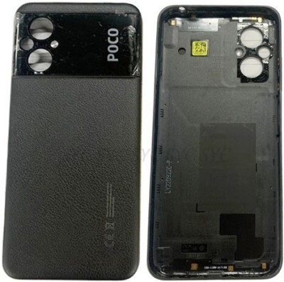 Sandreezz Poco M5 (with Proper Logo) (with Side Volume & Power Buttons) Back Panel(Power Black)