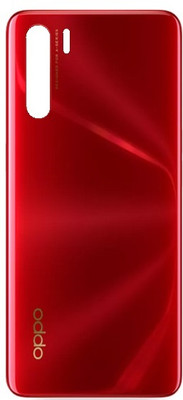 Kraze4blaze Oppo F15 (With Proper Logo) Back Panel(Red)