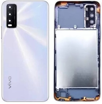 Sandreezz Vivo Y20 with Proper Logo (With Middle Ring Camera Lens & Side Volume Power Buttons) Full Panel(Dawn White)