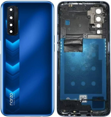 SRaccessories Realme Narzo 30 4G (Housing Body) (Side Keys with Middle Body) Full Panel(Racing Blue)
