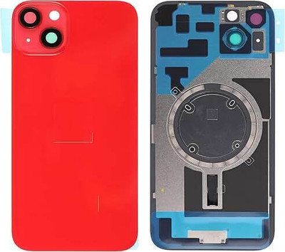 SPAREASP Iphone 14 Plus With Wireless Magnet and Camera Fitting Lens Back Panel Back Panel(Red)