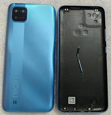 Docile Docile Realme C11 2021 Back Panel Premium Replacement Rear Body Housing Cover Back Panel(blue)