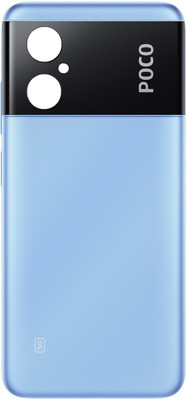 Sandreezz Xiaomi Poco M4 (5G) (With Side Volume & Power Buttons) (with Proper Logo) Back Panel(Blue)