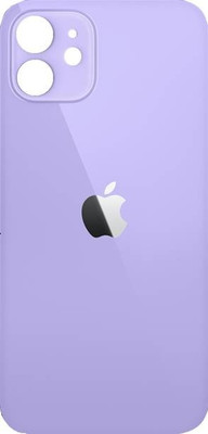 SRaccessories Apple iPhone 12 (Glass) Back Panel(Purple)