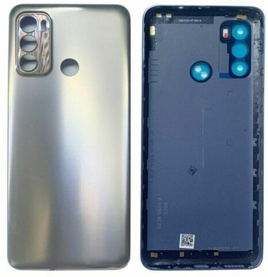 Sandreezz Motorola Moto G40 (with Proper Logo) (With Side Volume & Power Buttons) Back Panel(Soft Silver)