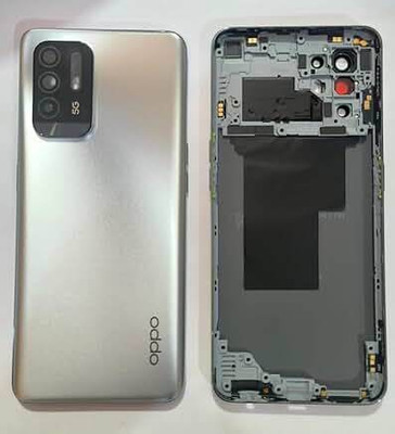 SPAREASP Oppo F19 Pro Plus Back Panel(Silver)