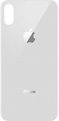 Sandreezz Apple iPhone XS Max (Glass) (Best Quality) Back Panel(Silver)