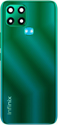 HQP for Infinix Smart 6 ( X6511B, X6511C, X6511E ) Battery Back Door Replacement [ With Volume + Power Key and Camera Glass ] Back Panel(Light Sea Green)