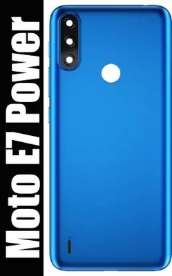 INSERVICE MOTOROLA MOTO E7 POWER WITH PROPER LOGO Back Panel(Blue)