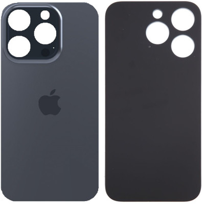Kraze4blaze Apple iPhone 15 Pro (Best Quality)(With Proper Logo)(Glass) Back Panel(Blue)