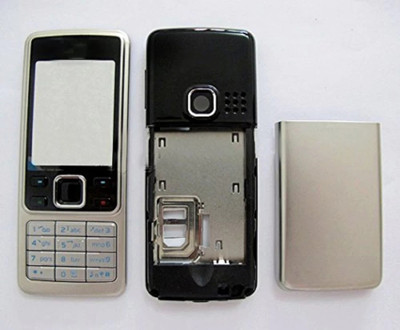 imbi Nokia 6300 Front Back and Middle Body With Keypad Full Panel(Silver)