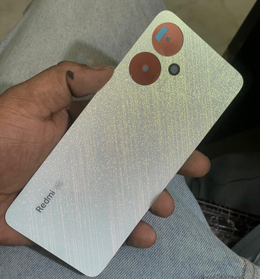 SRaccessories Redmi 13C (5G) Back Panel(Startrail Silver)