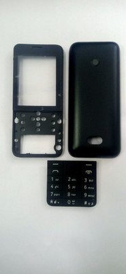 amira Nokia 208 body Front & Back Panel(BLACK)