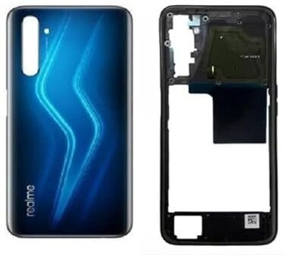 AAA Spares For Realme 6 pro body housing (with Camera Lens,Midle Ring,Key) Full Panel(Blue)