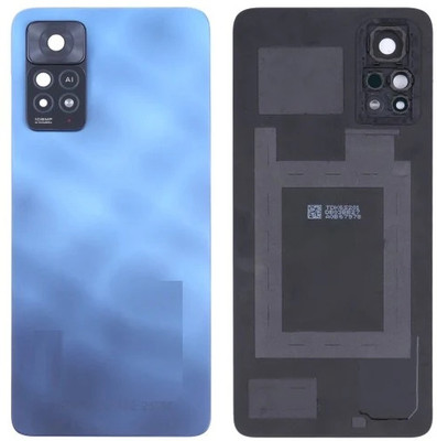 KezeMize Xiaomi Redmi Note 11 Pro 4G (Glass)(Best Quality)(With Camera Lens)(With Proper Logo) Back Panel(Blue)