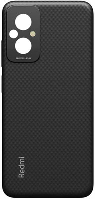 HQP for Xiaomi Redmi 11 Prime ( 22071219AI ) Battery Back Door Replacement [ With Volume Key & Camera Lens Cover ] Back Panel(Flashy Black)