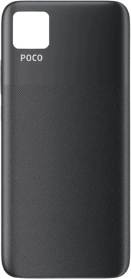 Shkiyo Redmi Poco C3 With Proper Logo Back Panel(Black)