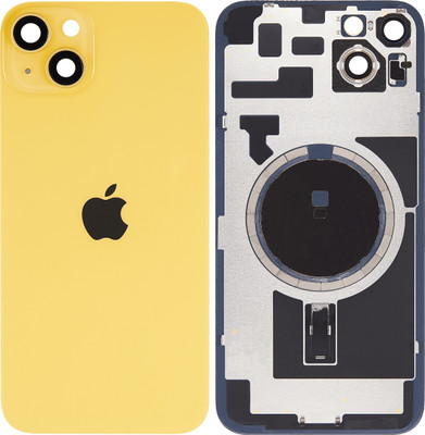 Spares4ever iPhone 14 Plus Yellow Replacement Glass with Camera Lens and Magsafe Magnet Back Panel(Yellow)