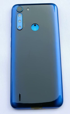 Kraze4blaze Motorola Moto One Fusion (With Proper Logo) Back Panel(Deep Sapphire Blue)