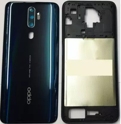 SRaccessories OPPO A5 2020 (Housing Body) Side Keys with Middle Body Back Panel(Green)