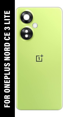 Safa Oneplus Nord CE 3 Lite 5G With Camera Glass Back Panel(Pastel lime)