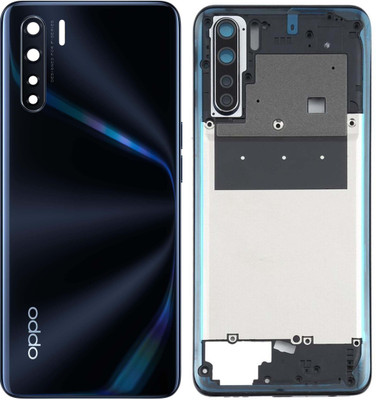 Flipkart SmartBuy Oppo F15 (Housing Body) with Middle Ring & Side Keys Back Panel(Black)