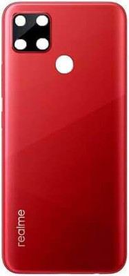 SPAREASP Realme C12 (With Proper Logo) Red Back Panel(Red)