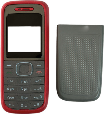 imbi Nokia 1208 Mobile Phone Panel Front Back Body With Keypad Front & Back Panel(Red)