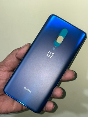 SRaccessories Oneplus 7 Pro Glass Back Panel(Mtta blue)