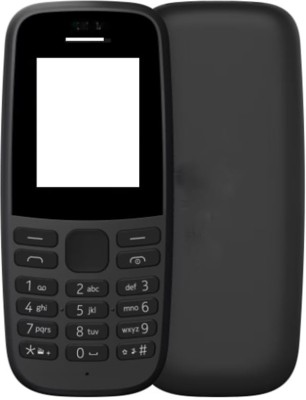 imbi Nokia 105 2019 Dual Sim Front Back Body With Keypad Front & Back Panel(Black)