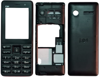 imbi Jio F101 Front Back and Middle Body With Keypad Full Panel(Black)