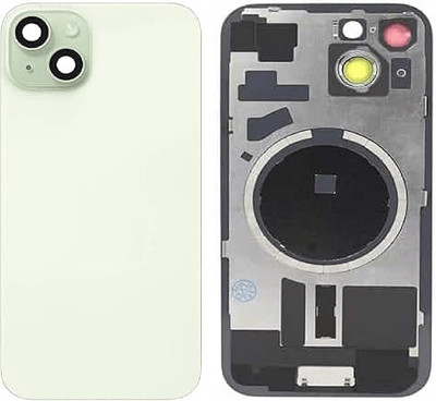 SPAREASP Iphone 15 Plus With Wireless Magnet and Camera Fitting Lens Back Panel(Green)