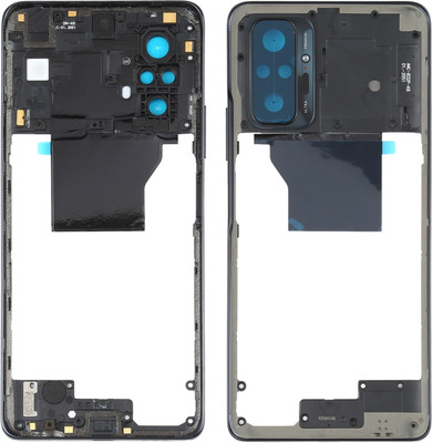 Purplesavvy Redmi Note 10 Pro / Redmi Note 10 Pro Max Middle Ring Bezel Plate Back Panel(Black)