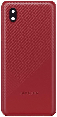 Sandreezz Samsung Galaxy M01 Core (with Proper Logo) Back Panel(Red)
