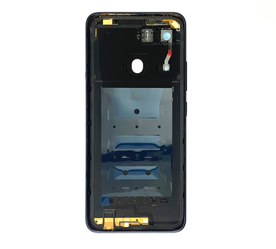 HQP for Itel P40 ( P662L ) [ With Volume + Power Key, Camera Glass and Camera Lens Cover ] Battery Back Door Replacement Back Panel(Force Black)