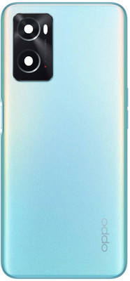 Sandreezz Oppo A76 (With Middle Ring Camera Lens & Side Volume Power Buttons) Full Panel(Blue Flame)