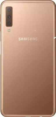 FLOUNDER SAMSUNG GALAXY A7 2018 HOUSING WITH MIDDLE RING Back Panel(GOLD)