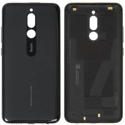 SRaccessories MI Redmi 8 Back Panel(Onyx Black)