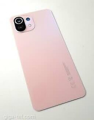 SPAREASP Xiaomi Redmi 11 Lite (Glass) (With Camera Lens) Pink Back Panel(Pink)