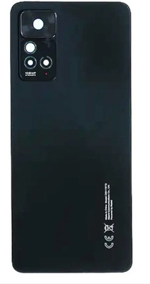 KezeMize Xiaomi `Note 11 Pro Plus (Glass)(Best Quality)(With Camera Lens)(With Proper Logo) Back Panel(Black)
