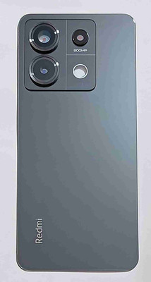 HNVIEW REDMI NOTE 13 PRO 5G BACK GLASS WITH CAMERA LENS AND COMPATIBLE LOGO Back Panel(BLACK)